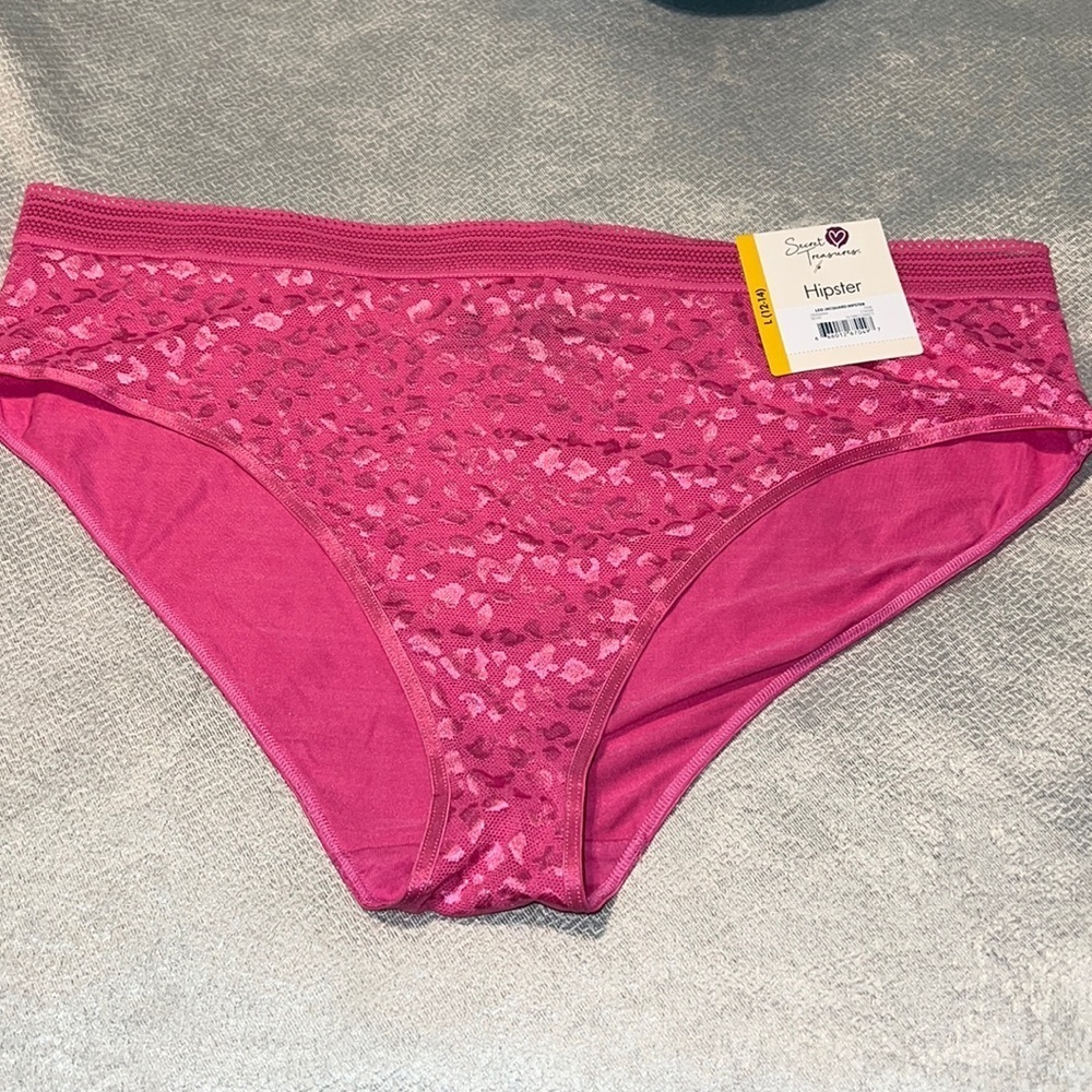 Secret Treasures Jacquard Hipster Panties Pink